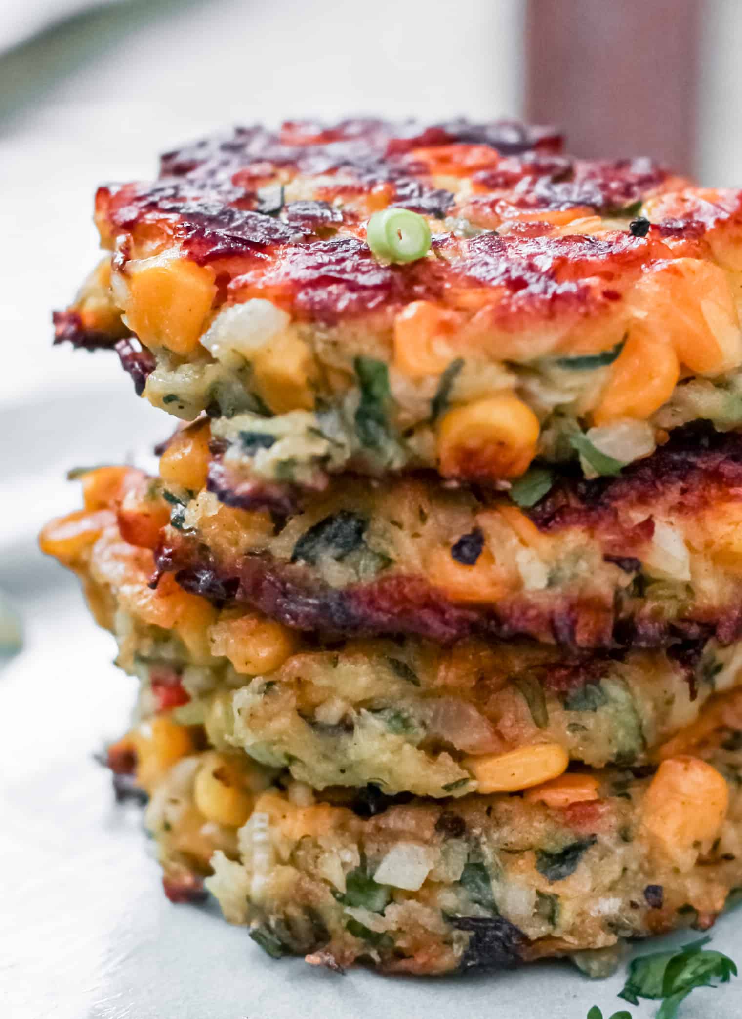 Stack of Sweetcorn Fritters