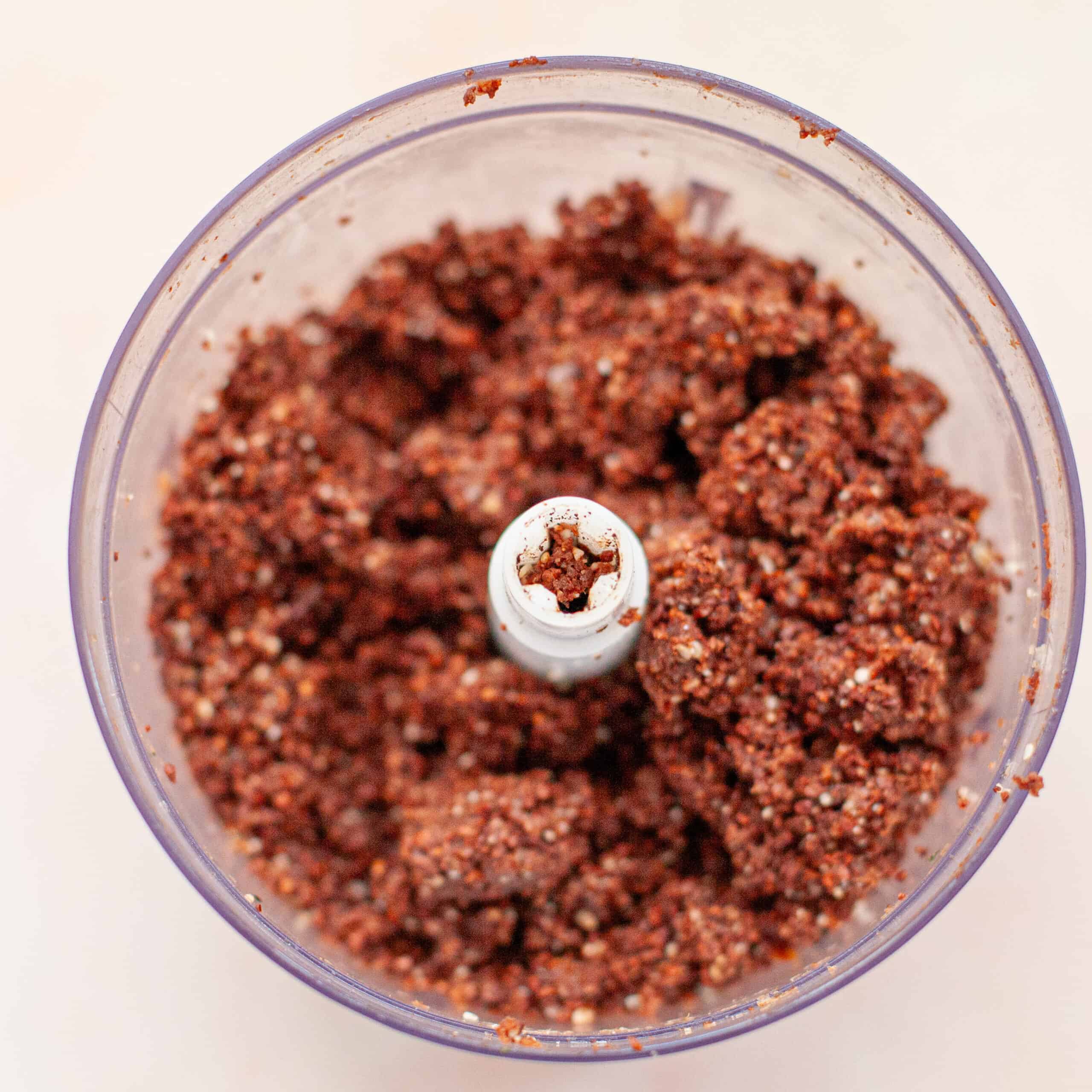 Blended mixture of cacao truffles