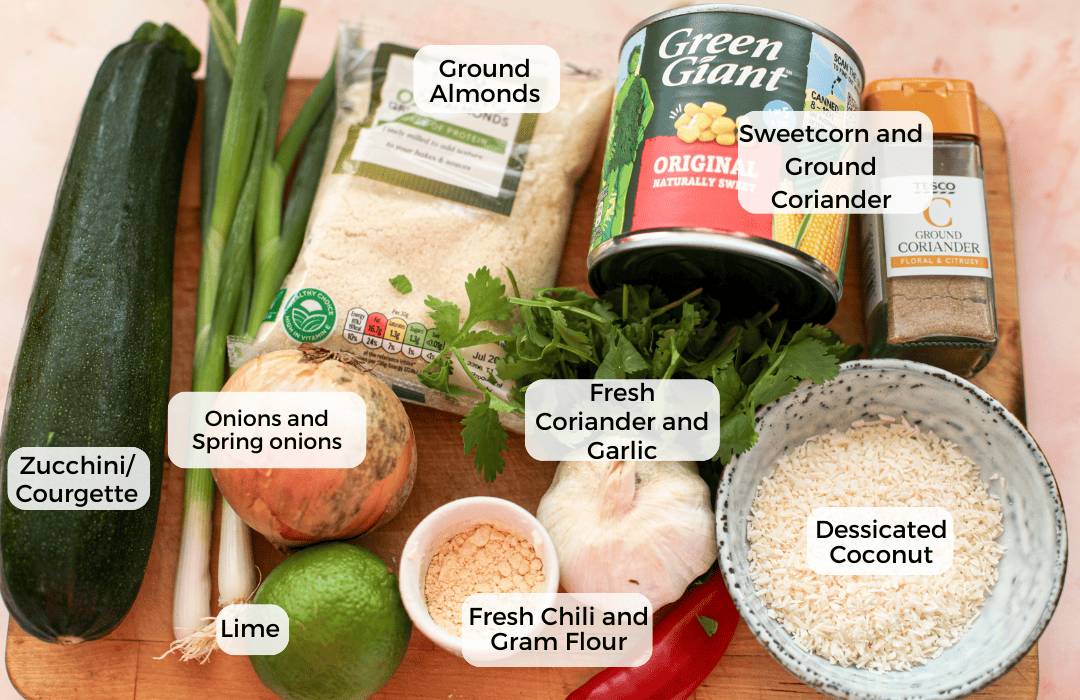 Ingredients for Corn Fritters