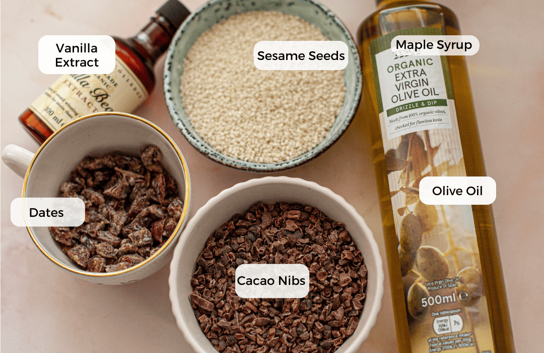 Ingredients for Cacao Truffles