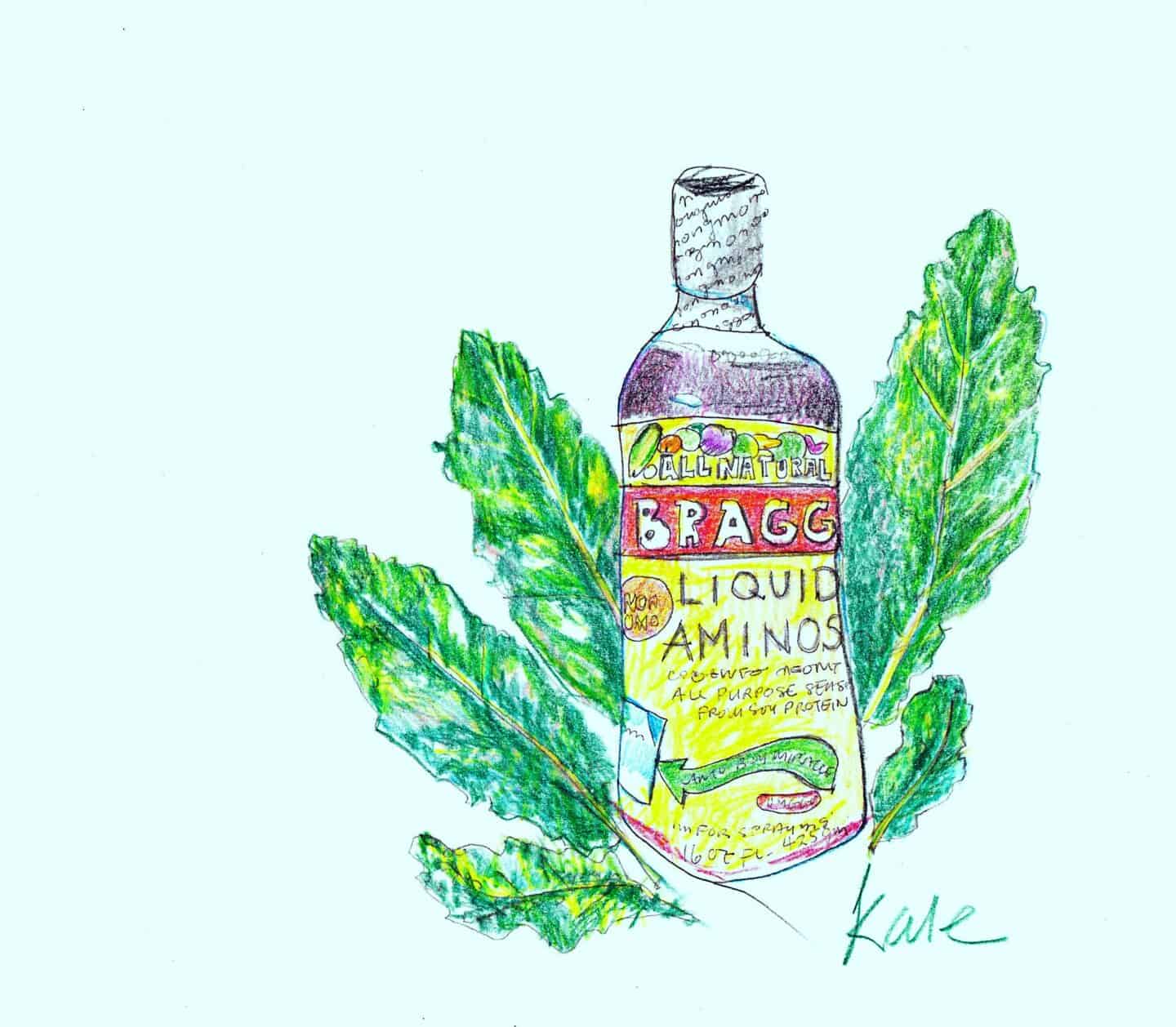 A sketch of kale and liquid aminos