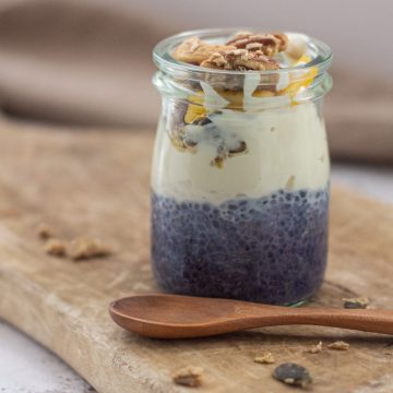 A jar of Chia Pudding