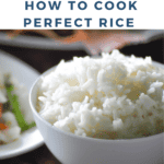 How to make perfect rice pinterest pin.