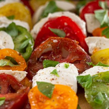 How to Make a Simple Vegan Caprese Salad