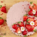 Vegan No Bake Strawberry Cream Pie
