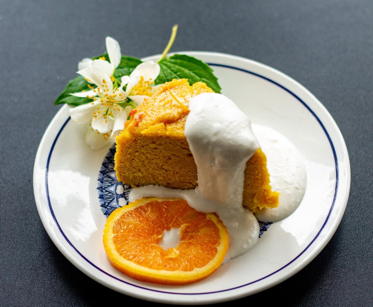 Vegan and Gluten Free Orange Polenta Cake-image