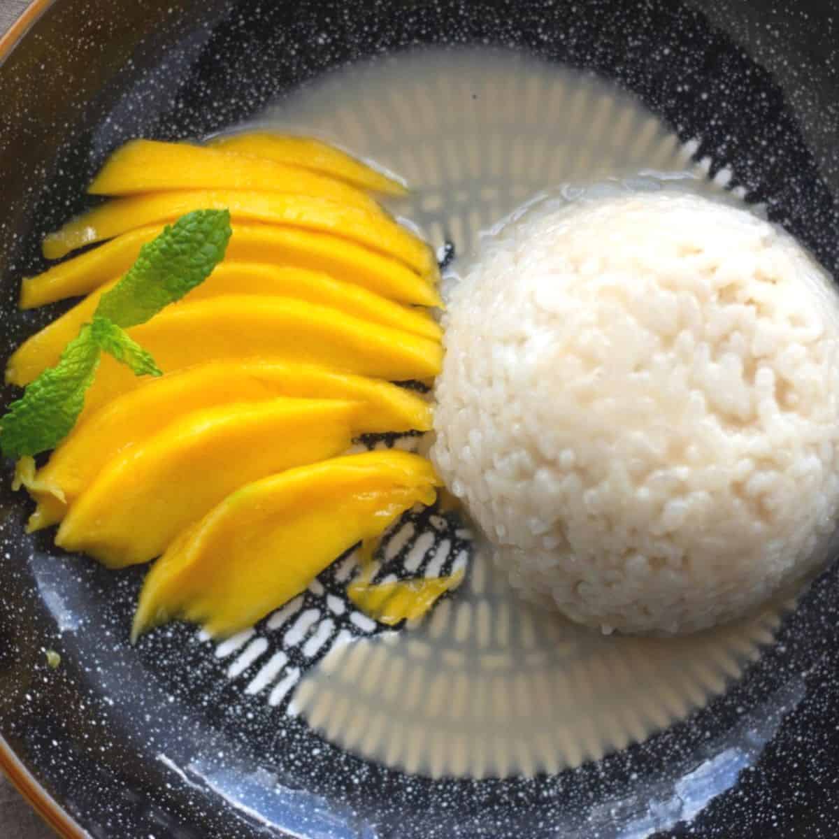 Easy Vegan Mango Coconut Sticky Rice Recipe