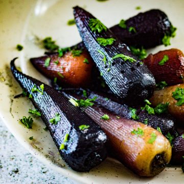 A bowl of Chantenay Carrots