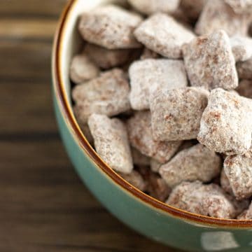 A bowl of vegan puppy chow