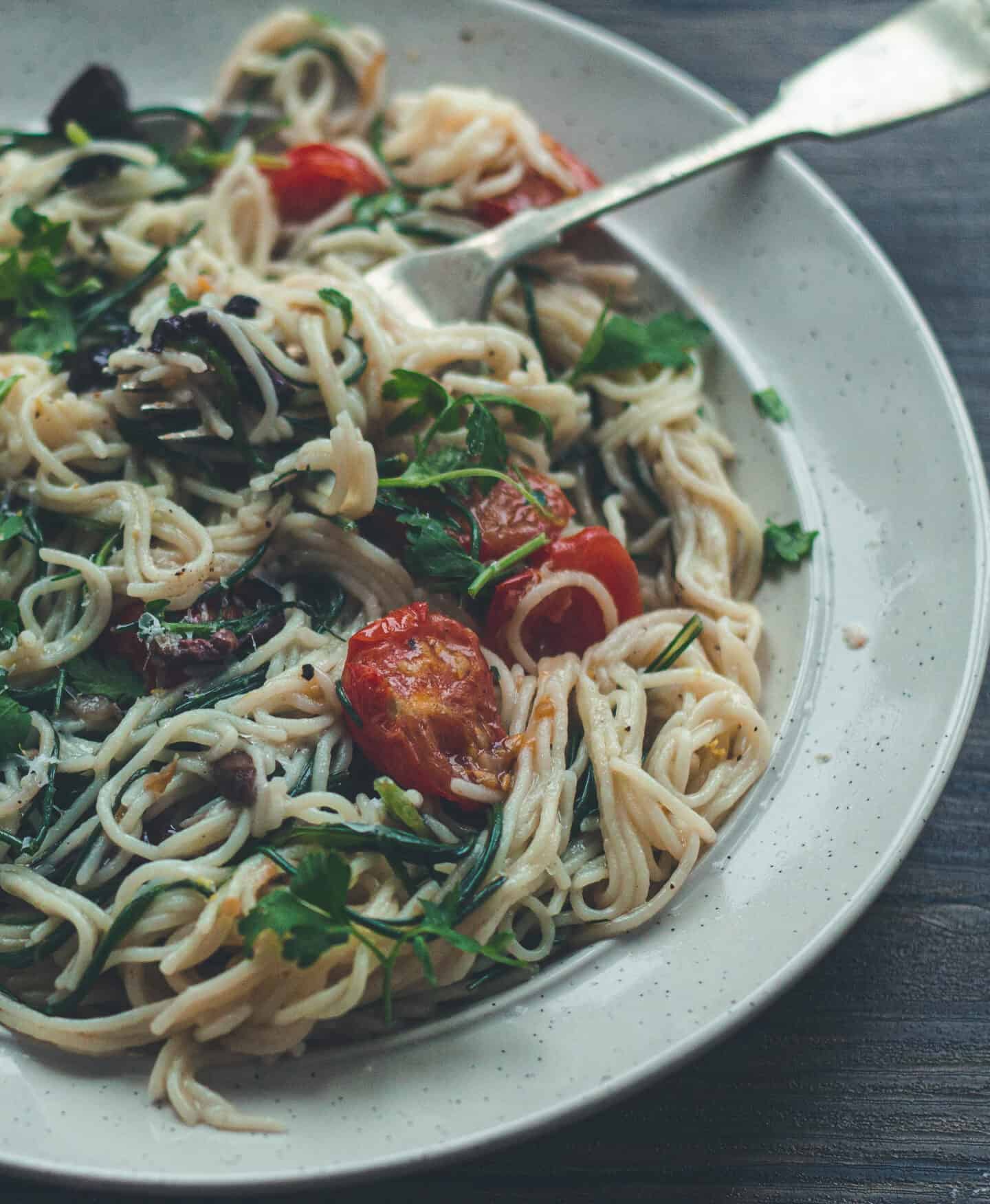 Angel Hair Pasta with Monk's Beard | Sweeter Than Oats