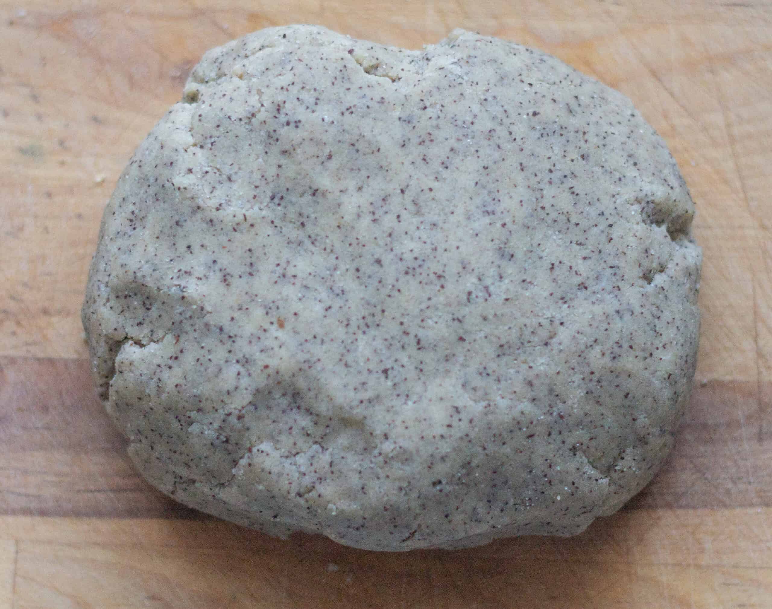 A shortbread dough ball