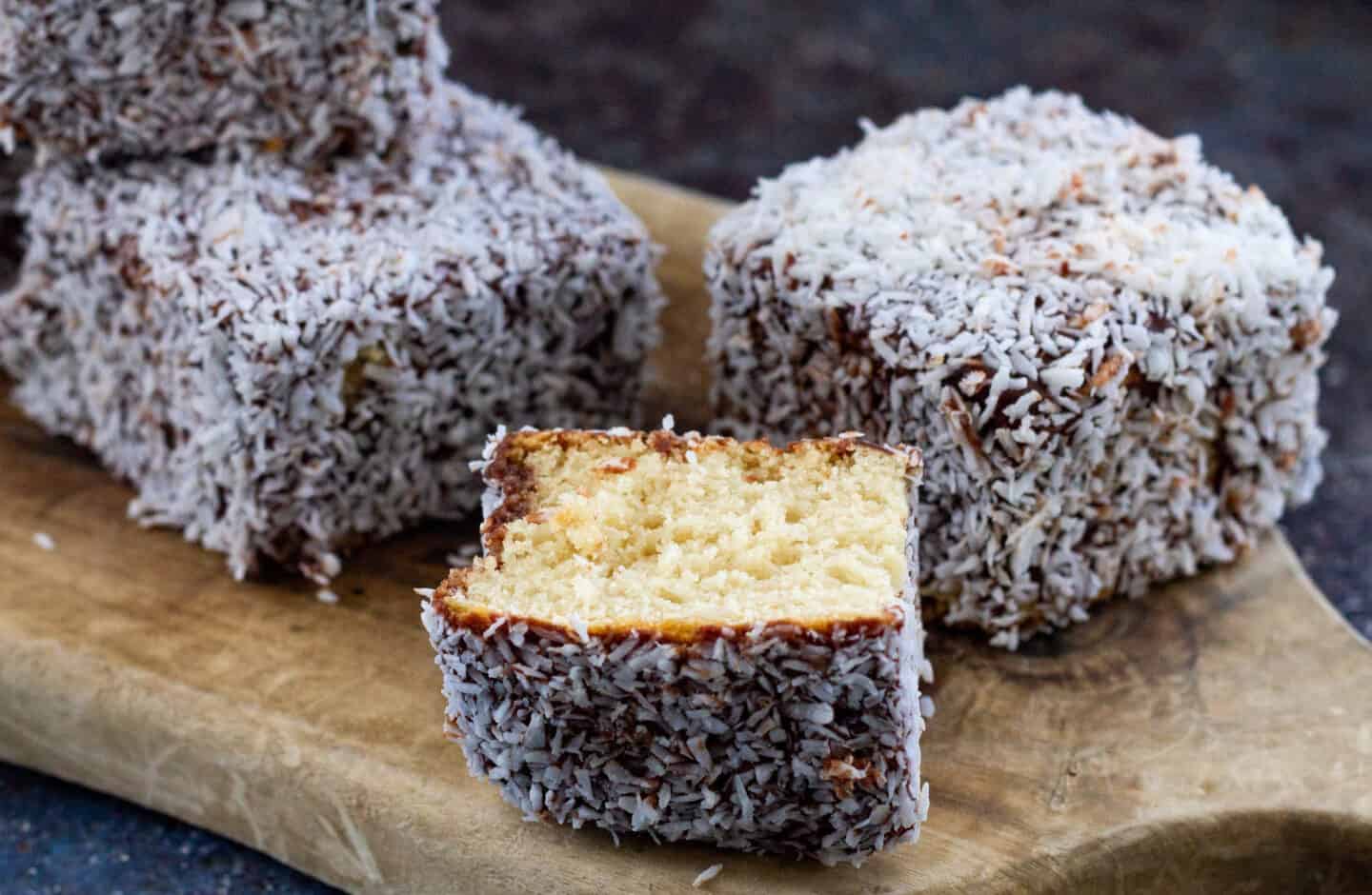 A group of Lamingtons