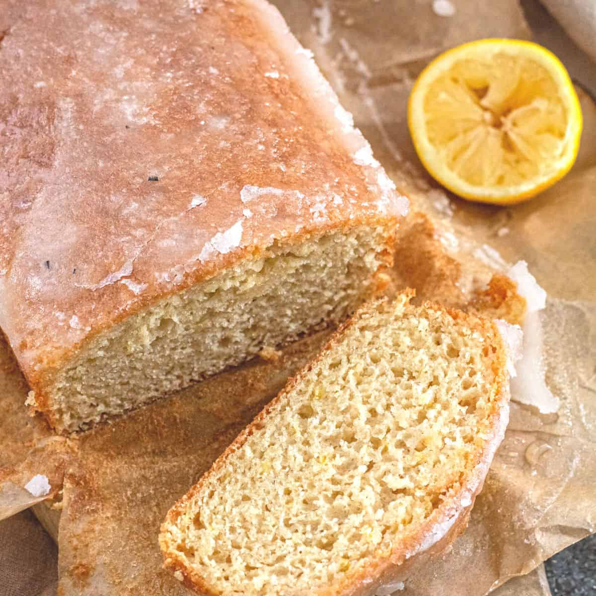 Easy Vegan Lemon Drizzle Loaf Cake