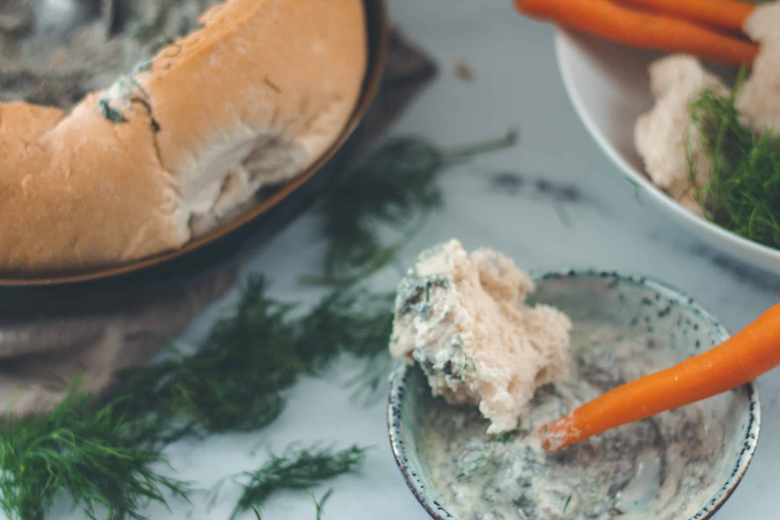 Vegan Cold Spinach Dip