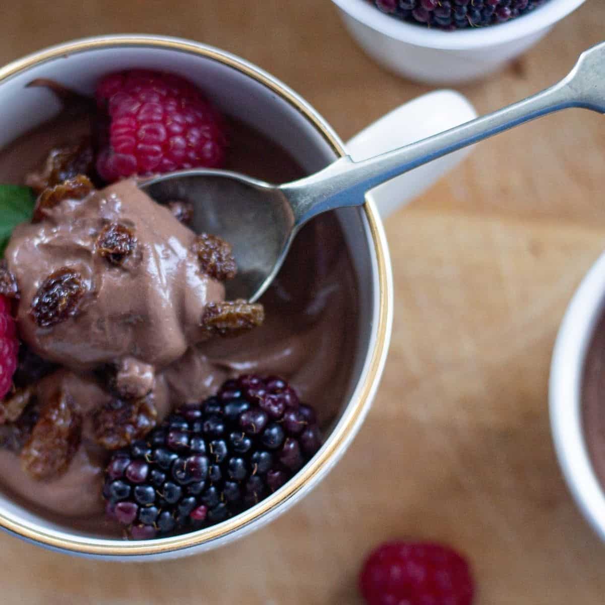 easy vegan chocolate mousse