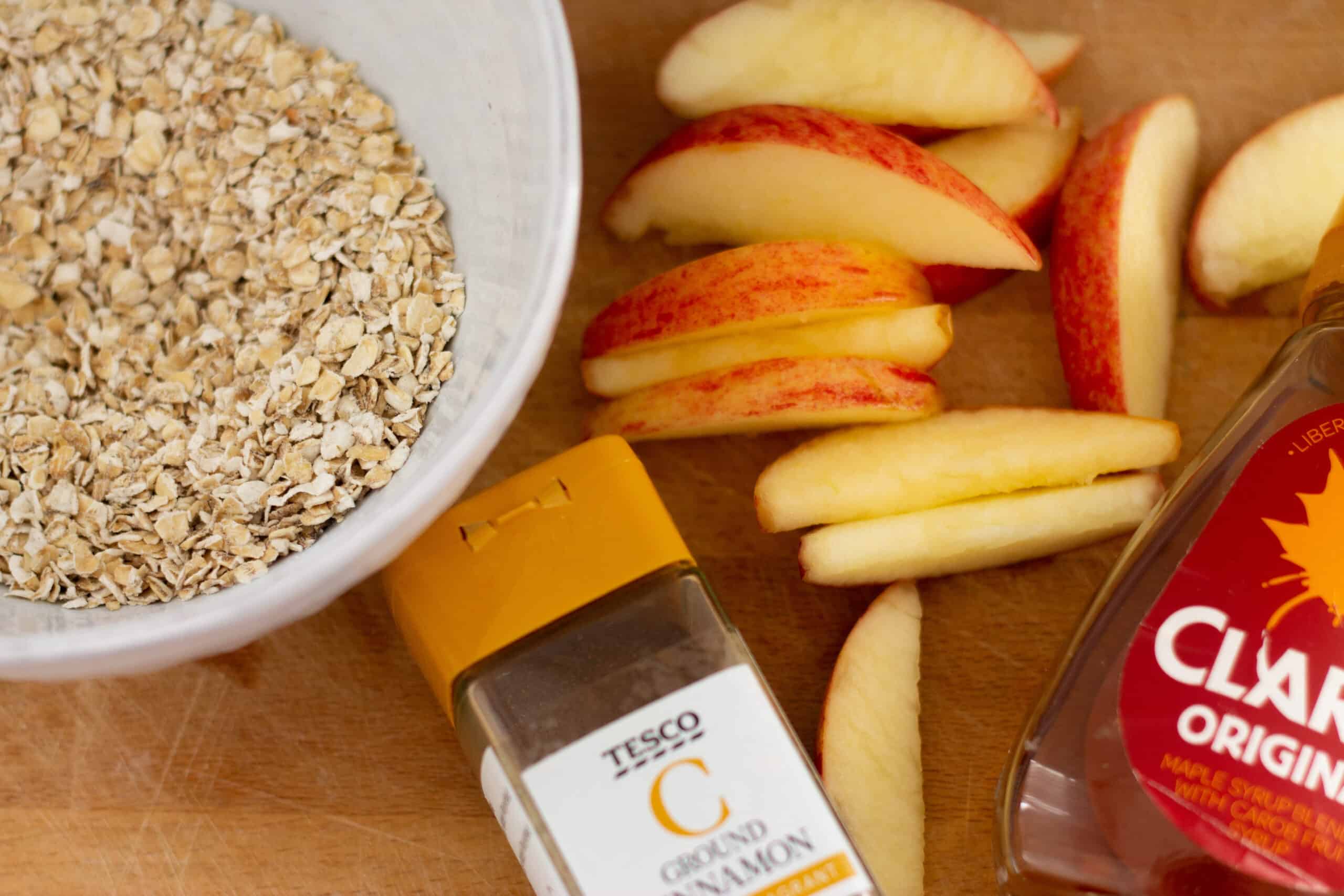 Apple Pie Oatmeal Ingredients