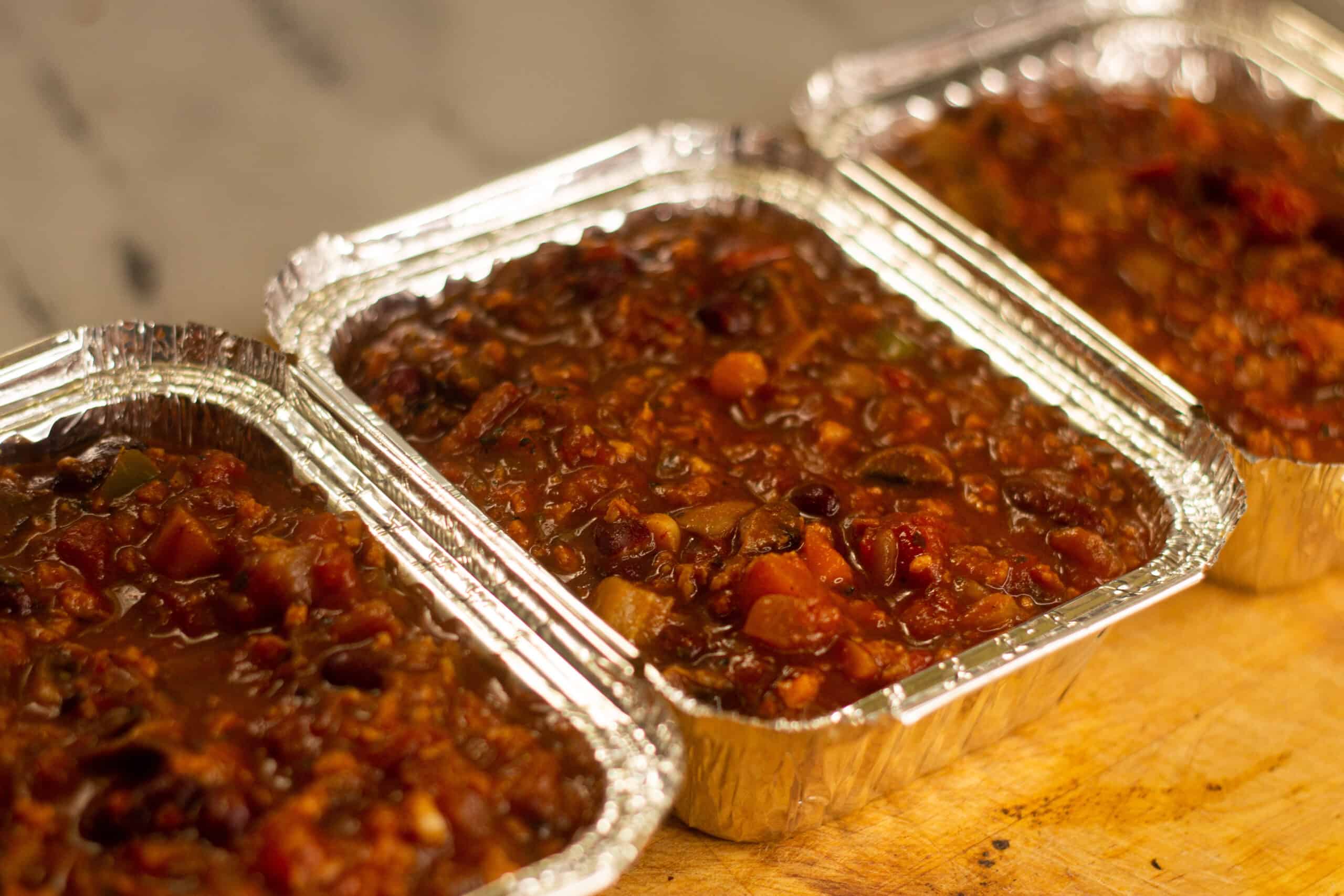 Spaghetti Bolognese Sauce ready for the freezer