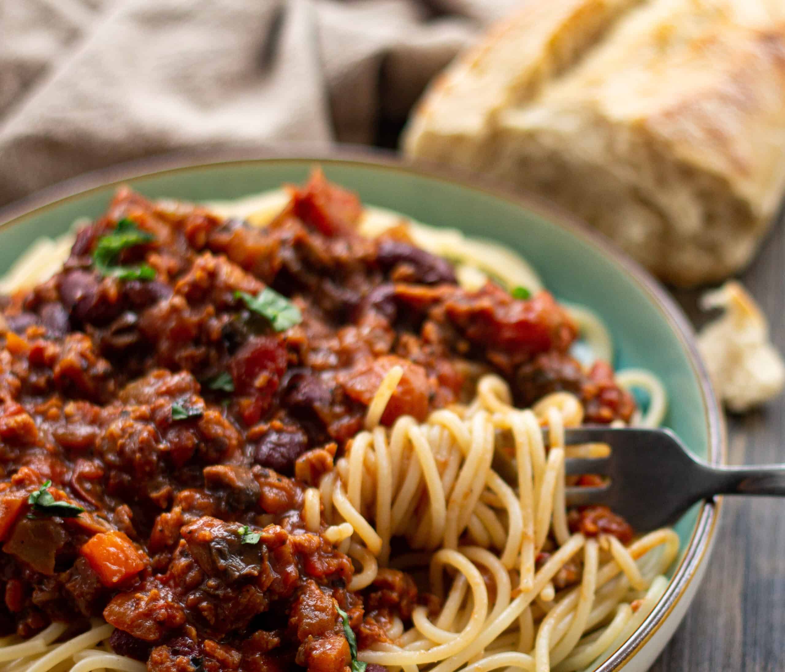 Vegan Spaghetti Bolognese recipe