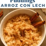 Arroz con leche pinterest pin.