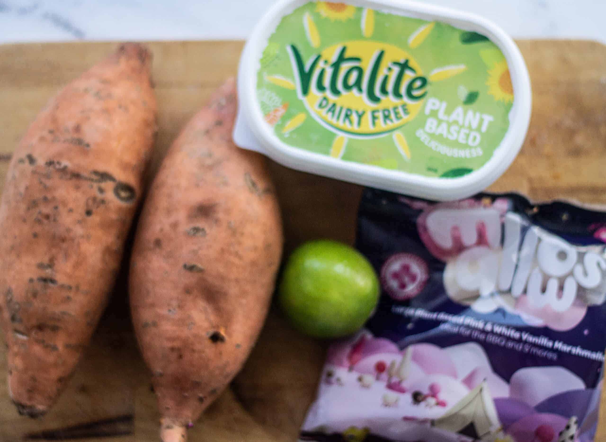 Ingredients for sweet potato casserole