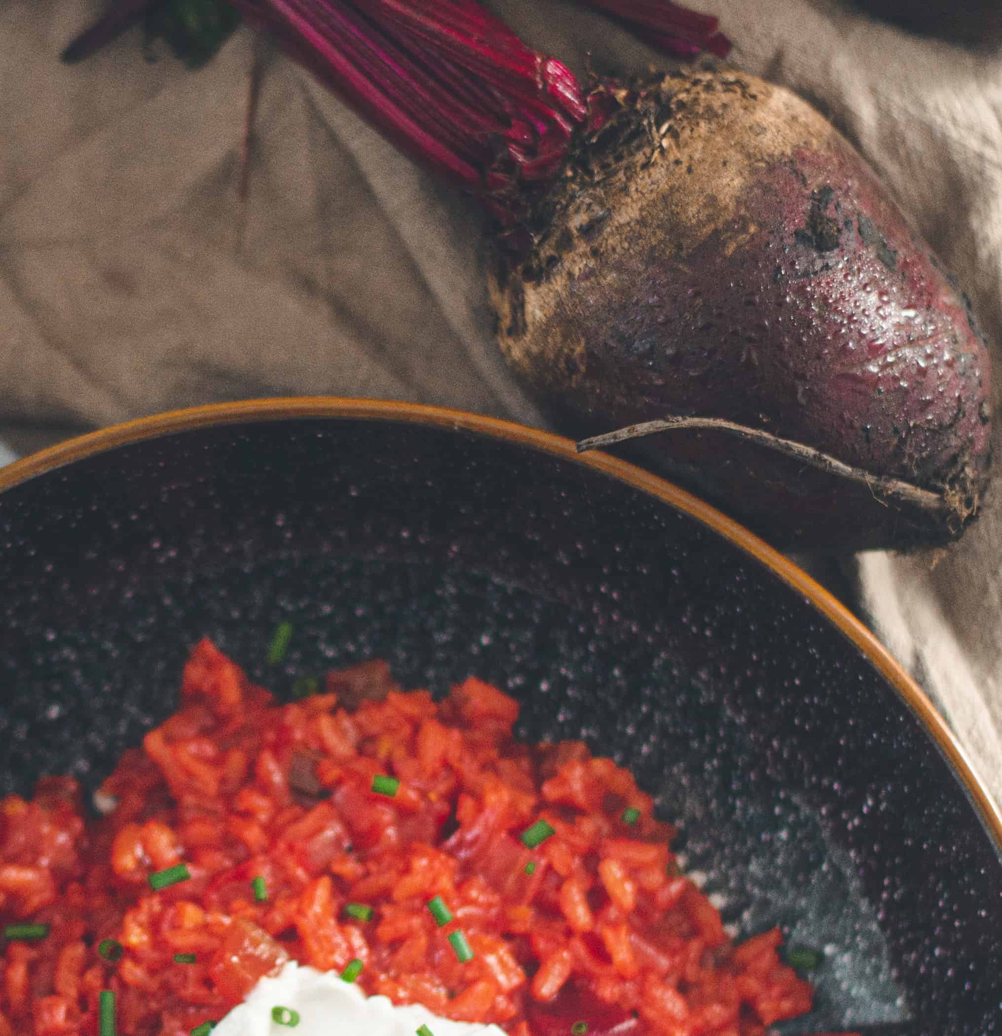 Easy Vegan Beetroot Risotto