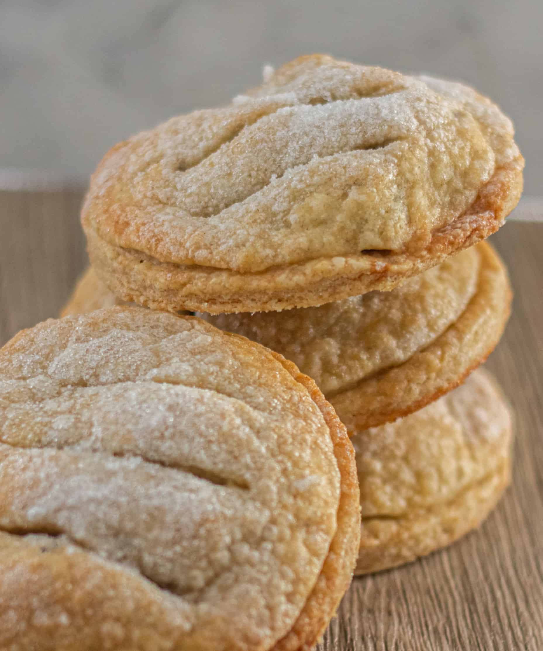 A stack of eccles cakes