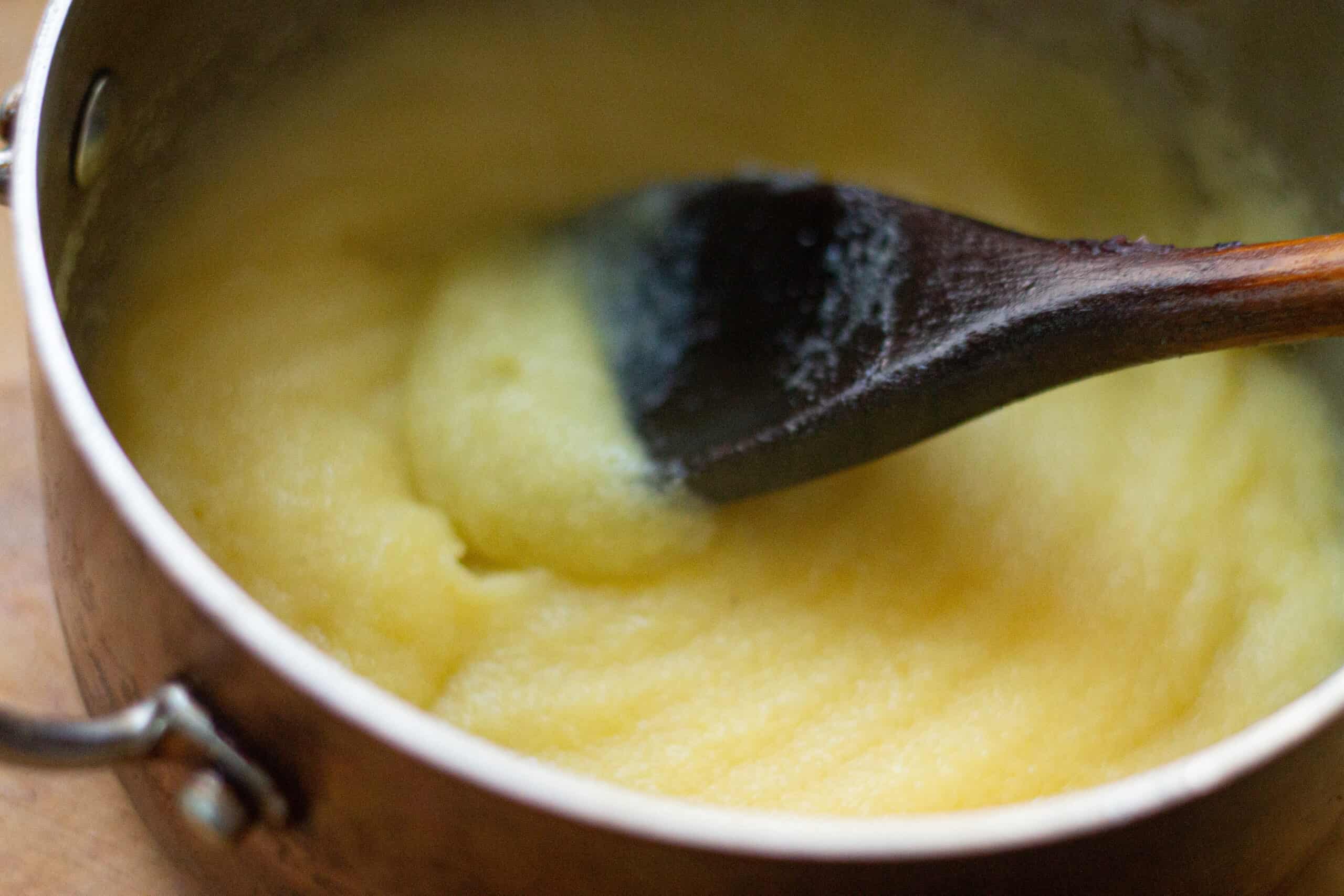 Making polenta