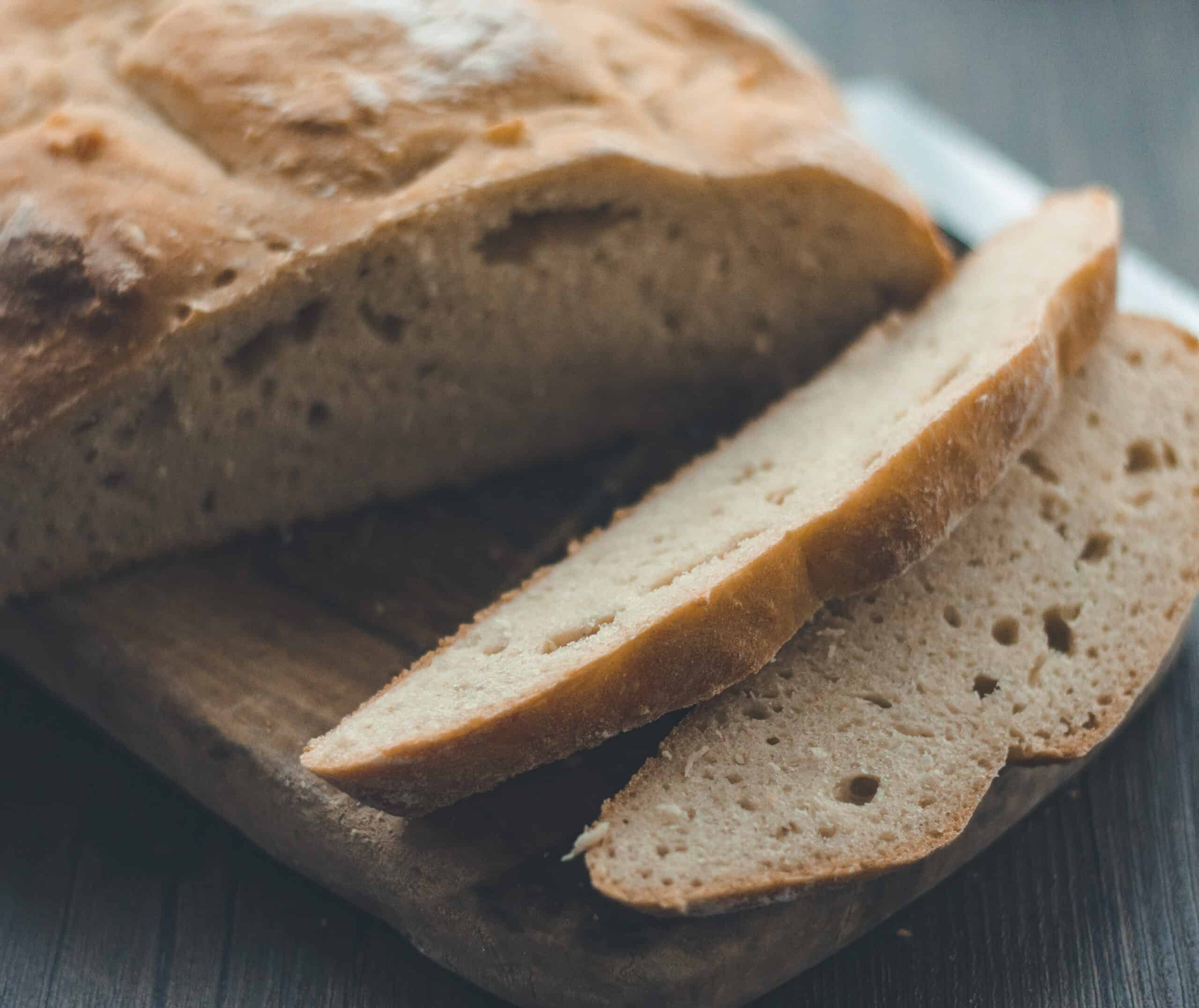 A sliced loaf of rice bread