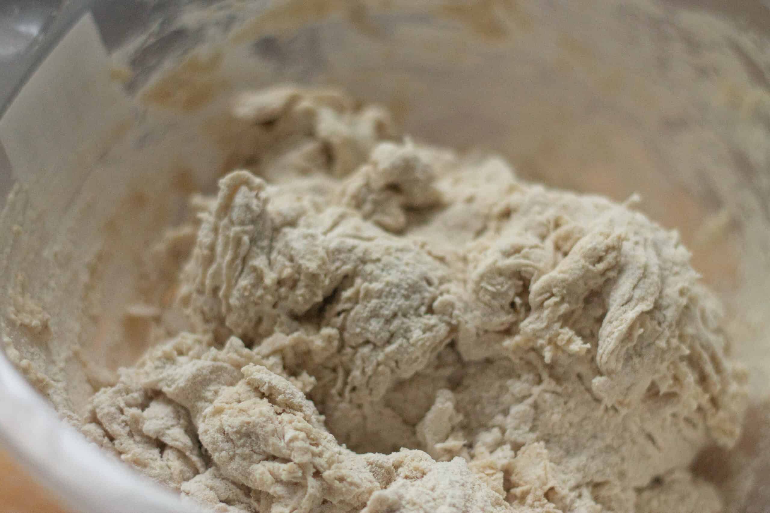 Barley bread dough before being kneaded