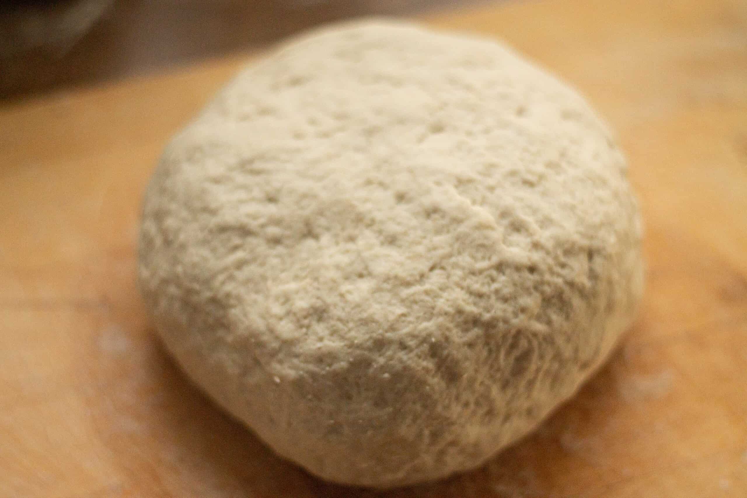 Barley bread dough ball