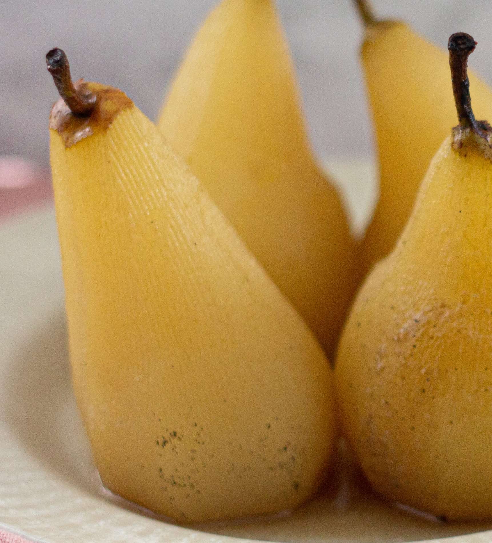 Vanilla Poached Pears recipe