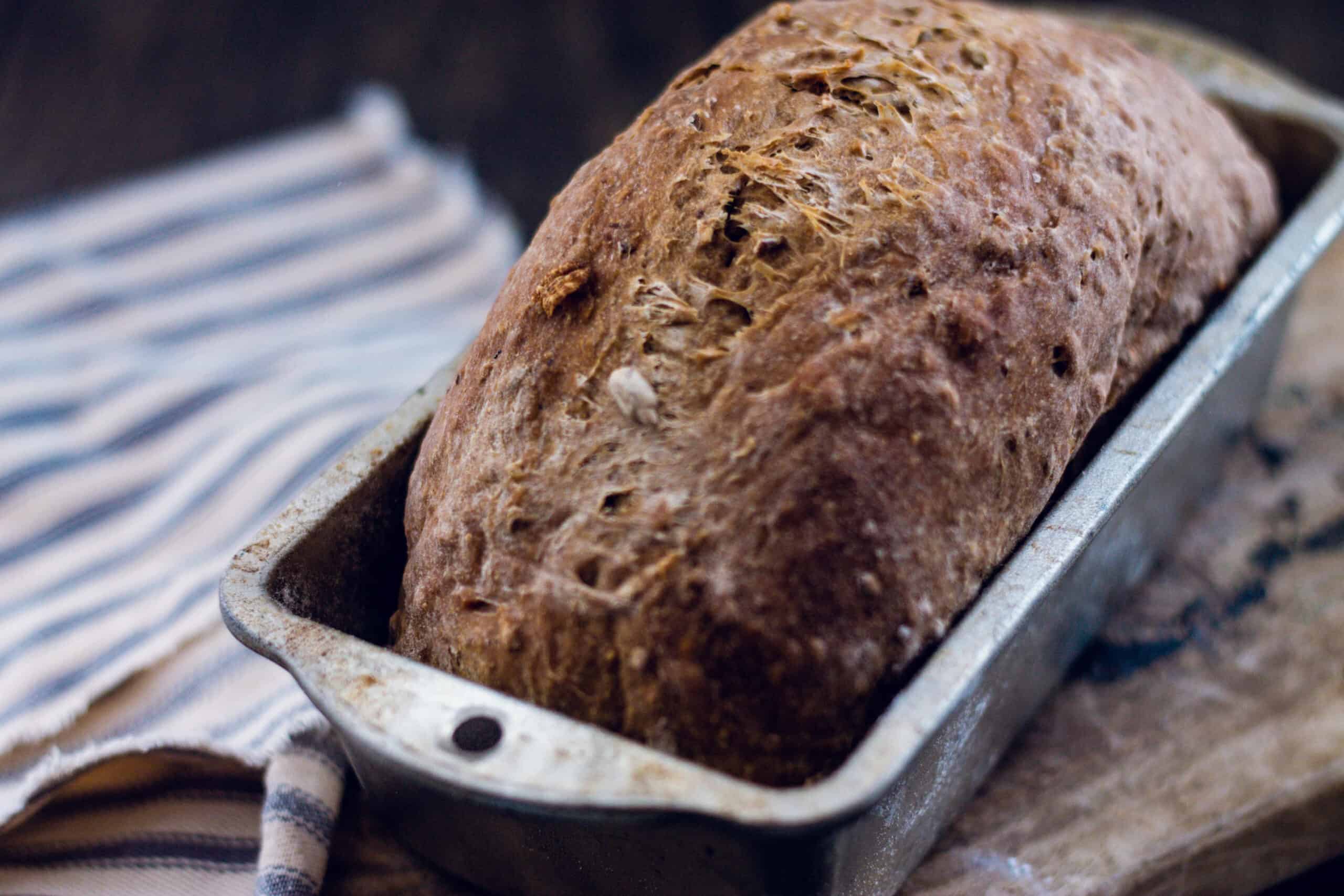 A loaf of granary bread