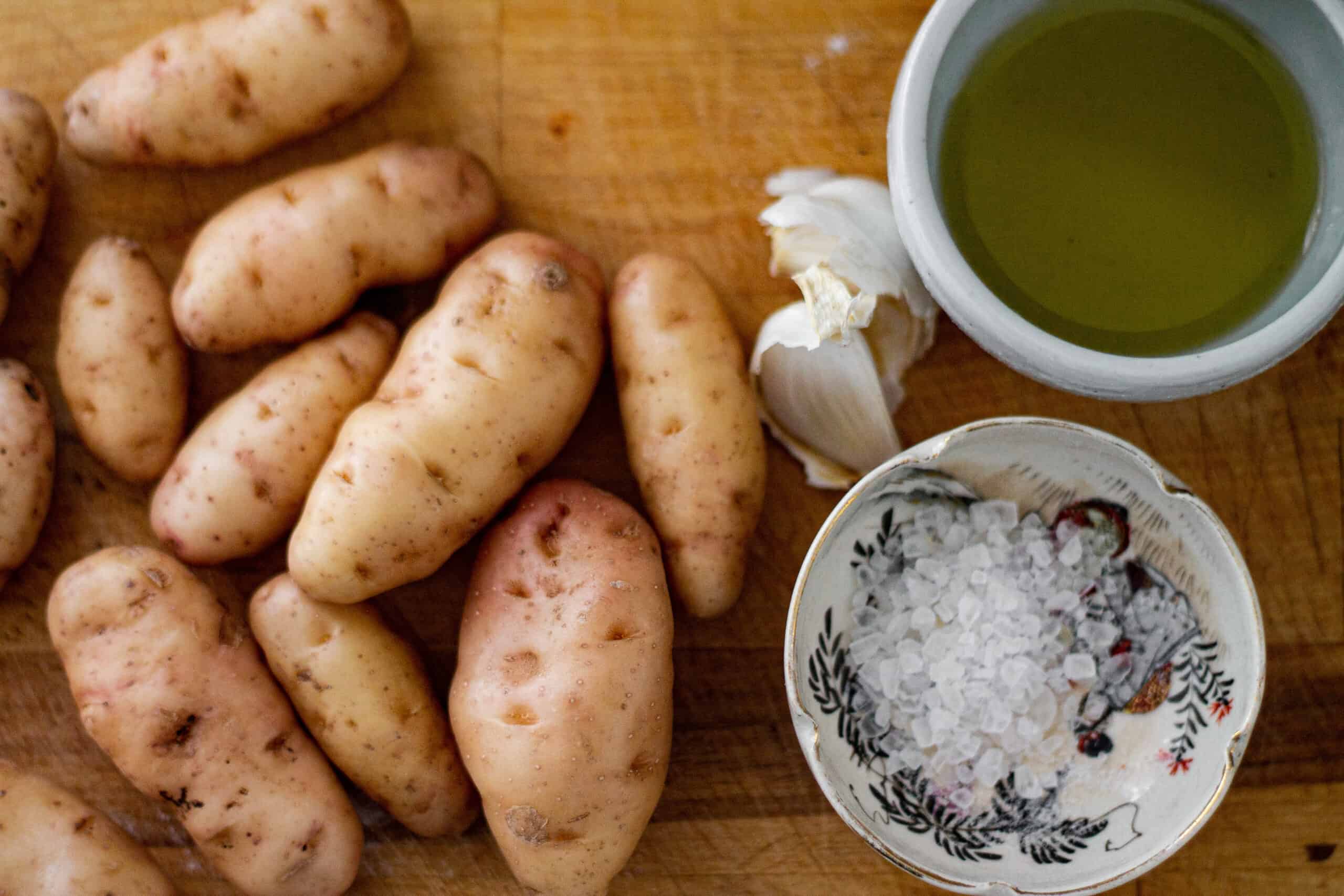 Ingredients for Hasselback potatoes