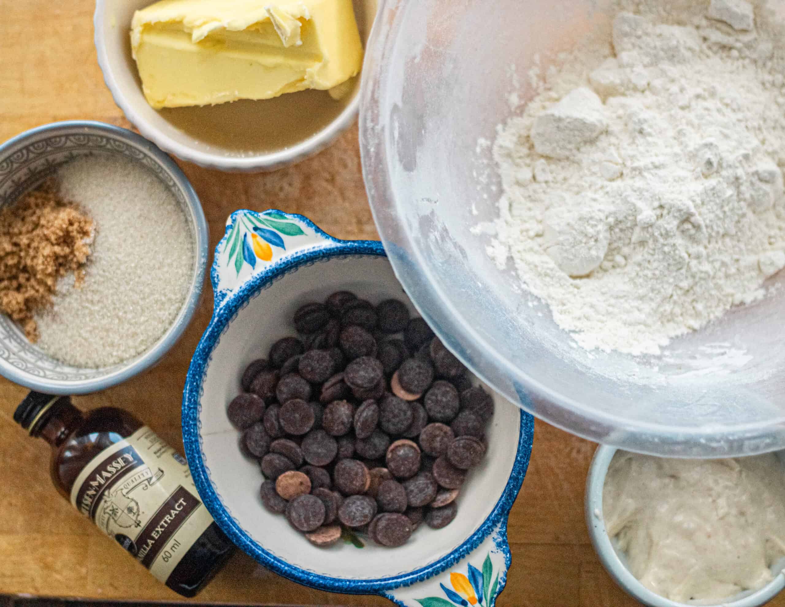 Ingredients for sourdough shortbread