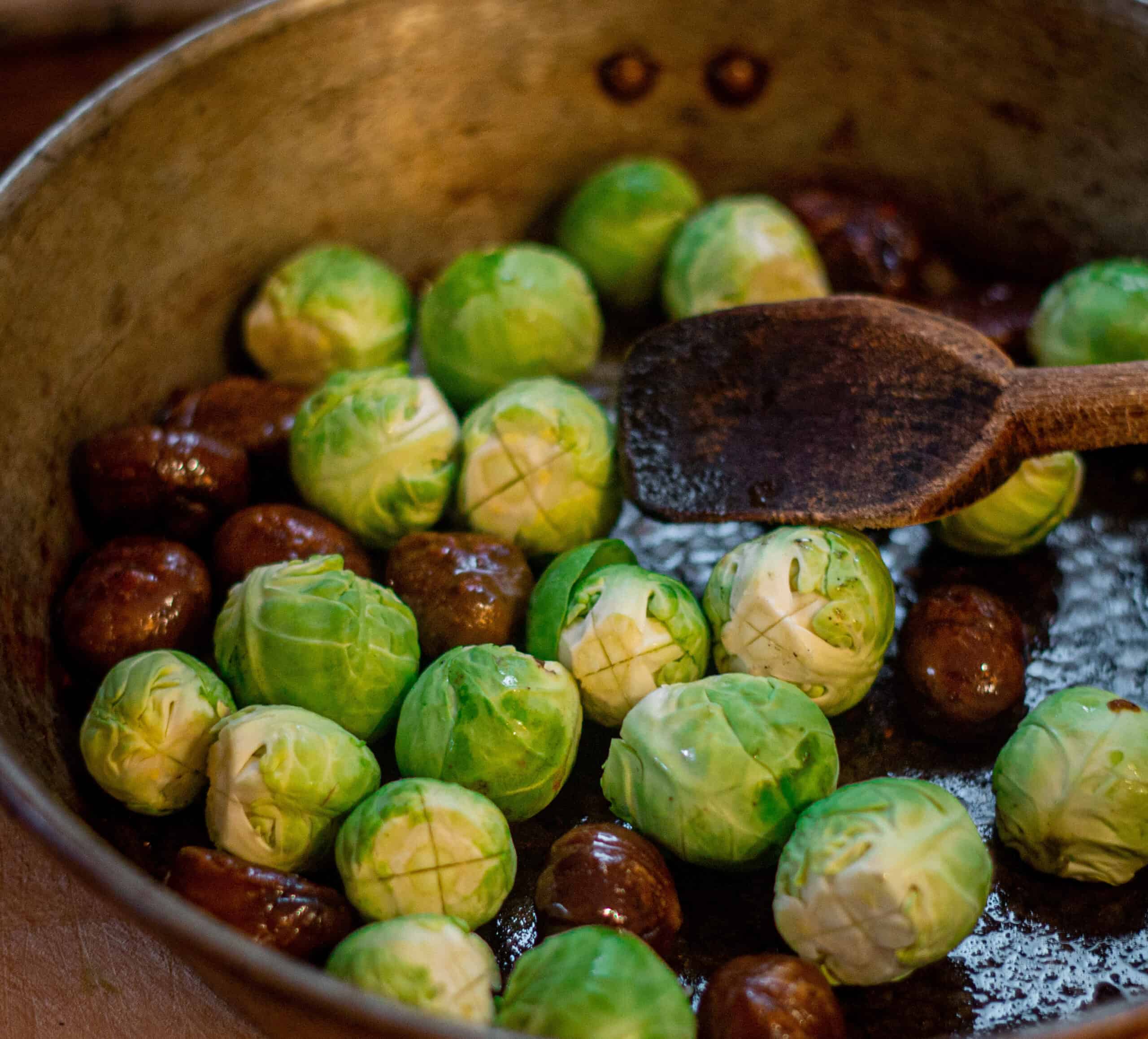 Adding sprouts to chestnuts