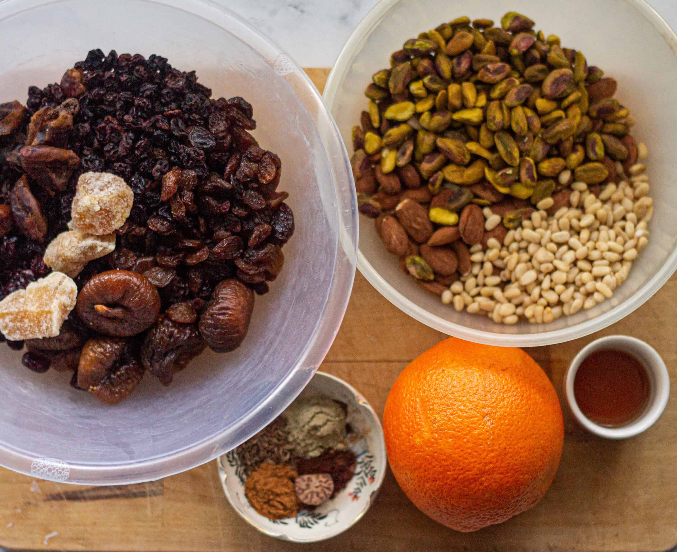 Ingredients for Sugar Plums