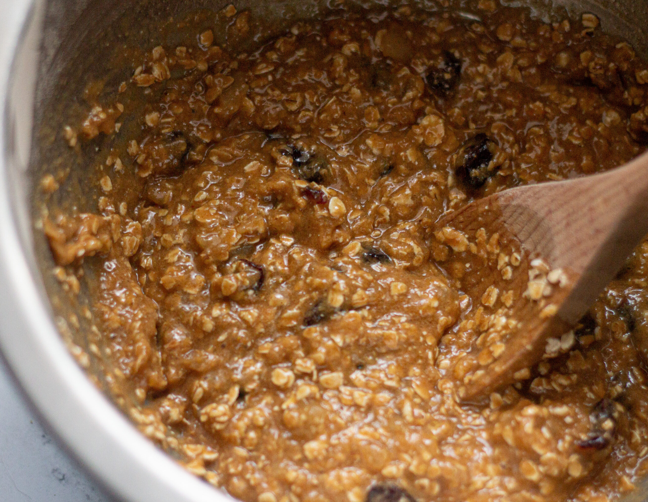 Flourless oatmeal cookie mixture