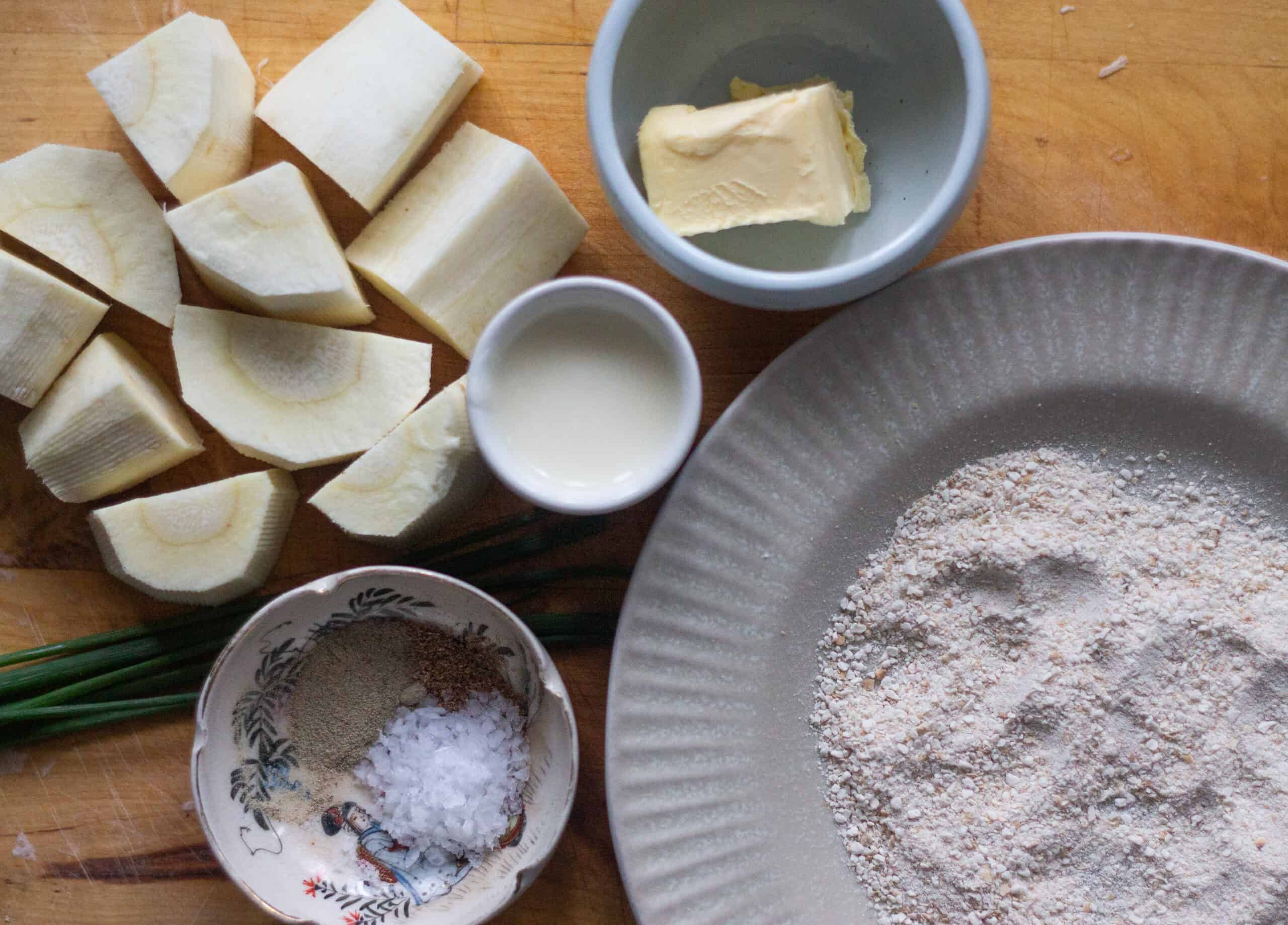 Deep Fried Parsnip ingredients