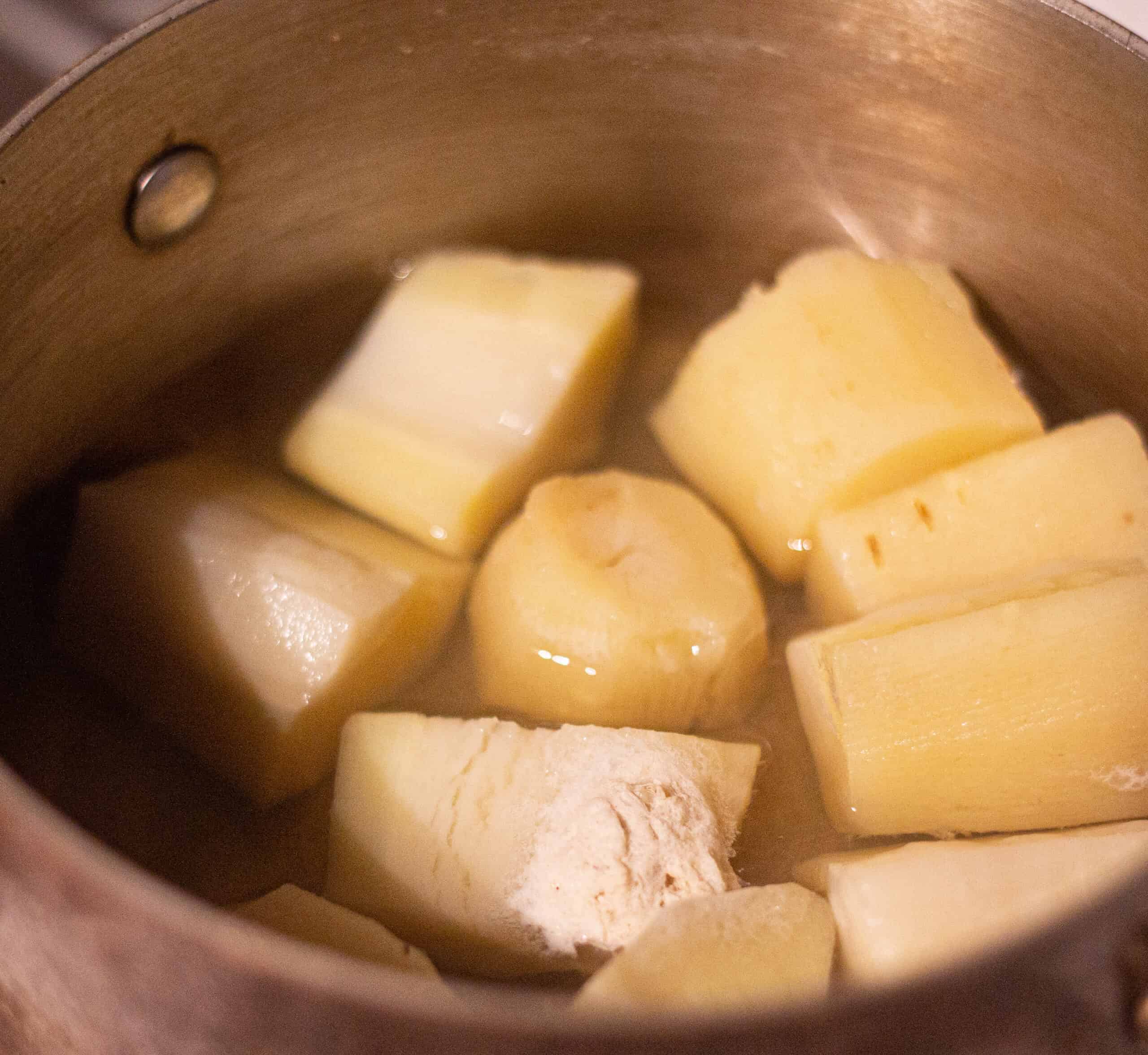 Boiling parsnips
