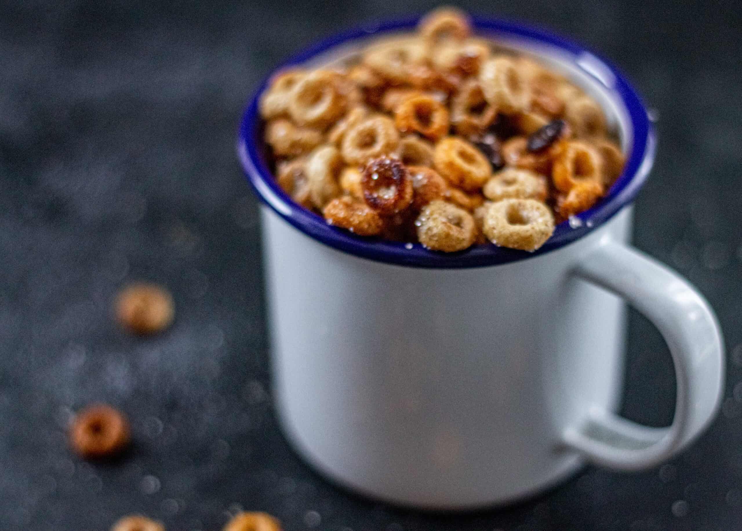 Toasted Cheerios in a cup