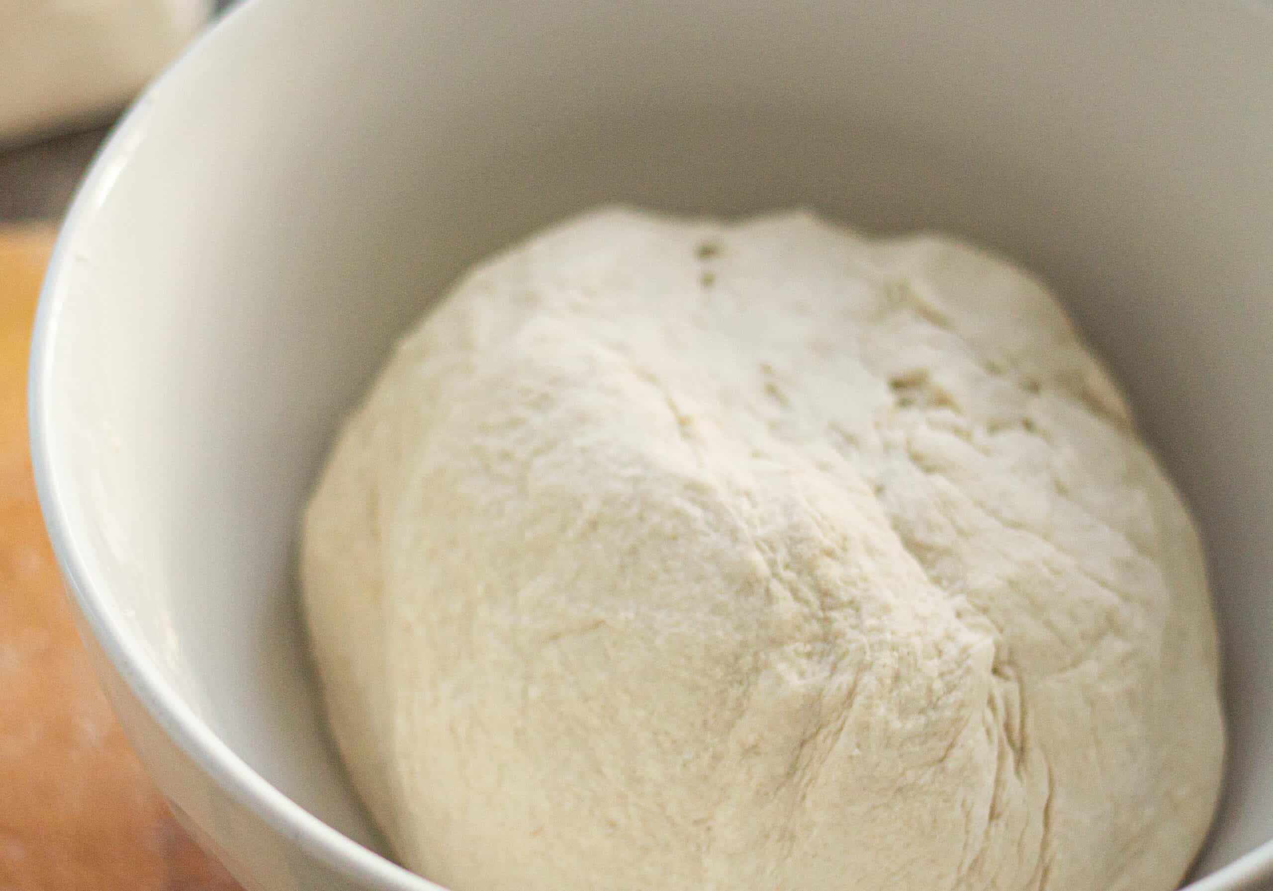 A kneaded dough ball