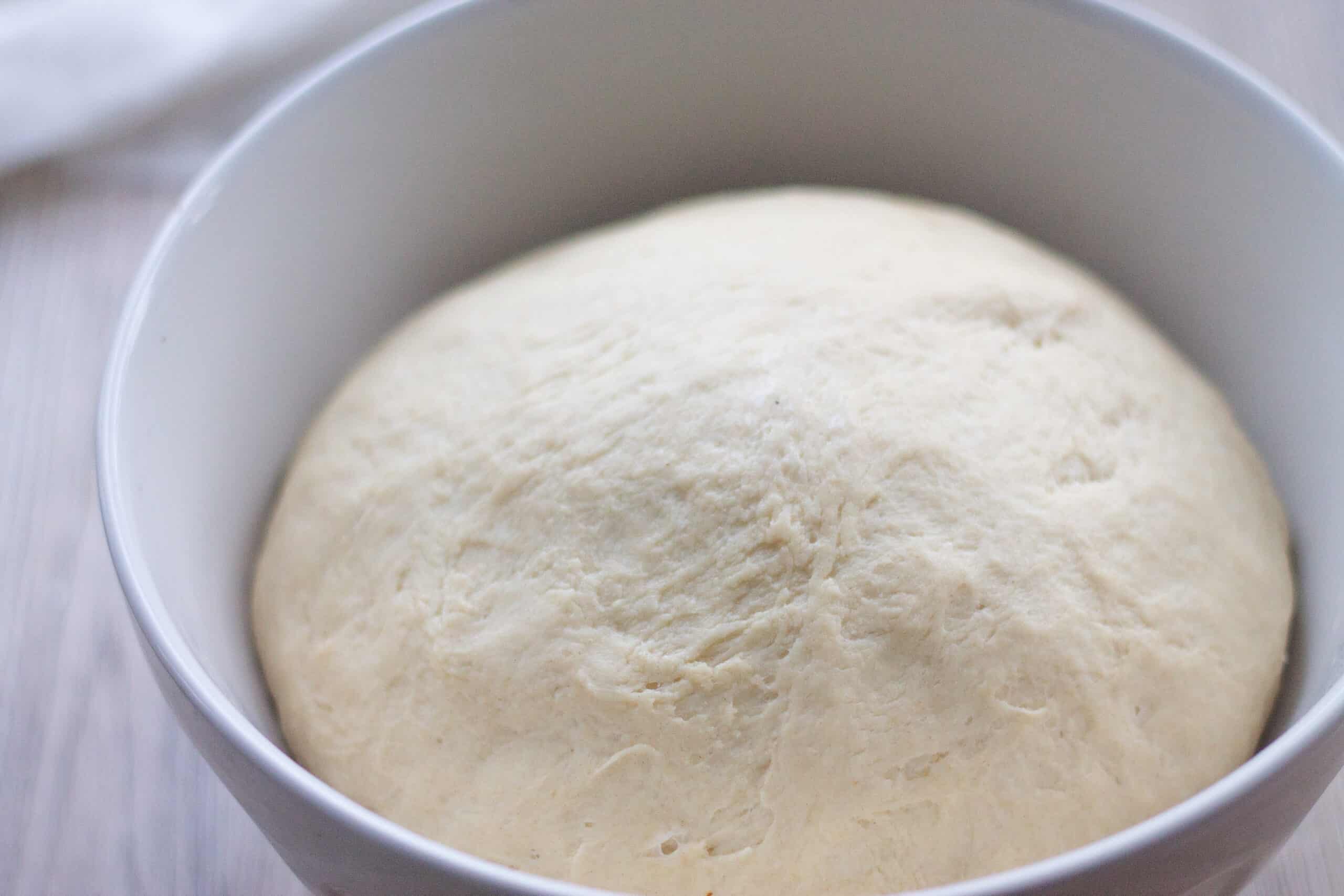 Cinnamon roll dough, doubled