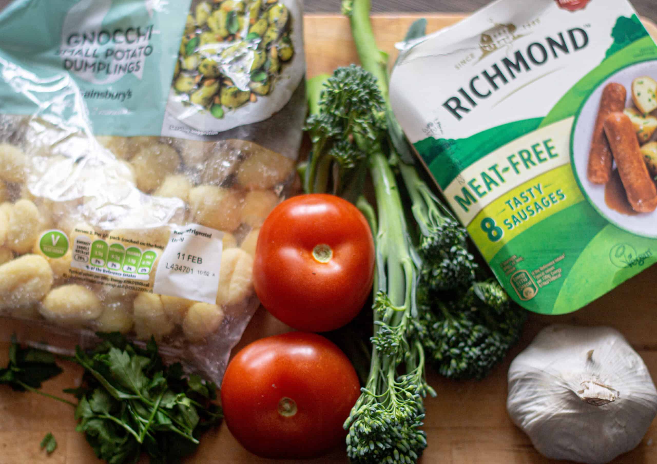 Ingredients for Sausage Gnocchi