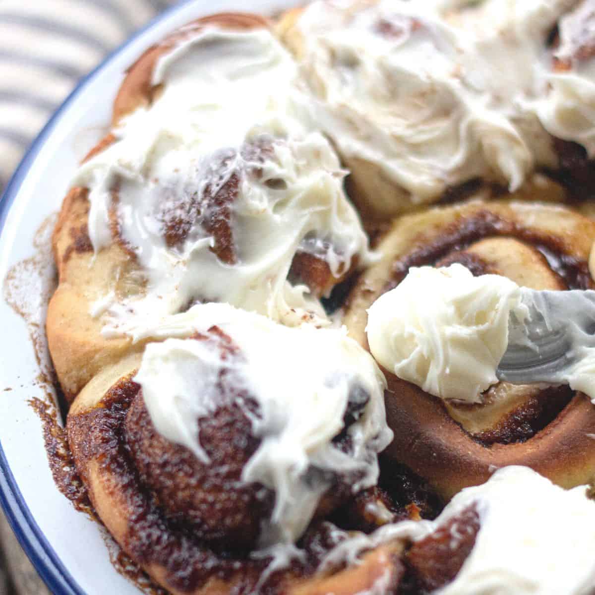Cinnamo Rolls iced