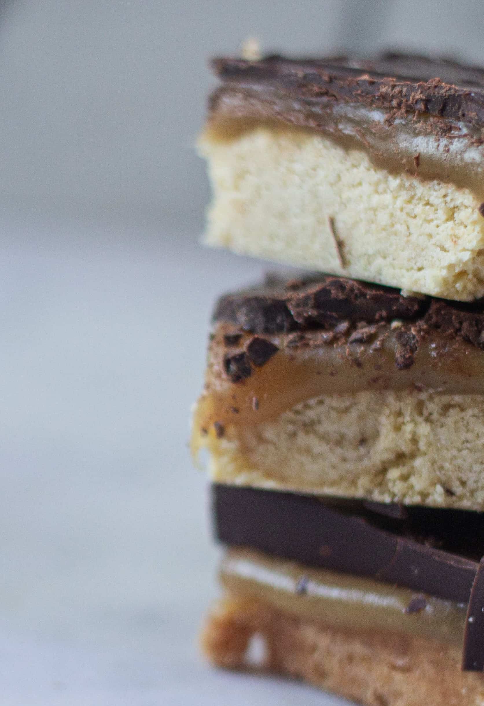 Easy Vegan Millionaire's Shortbread