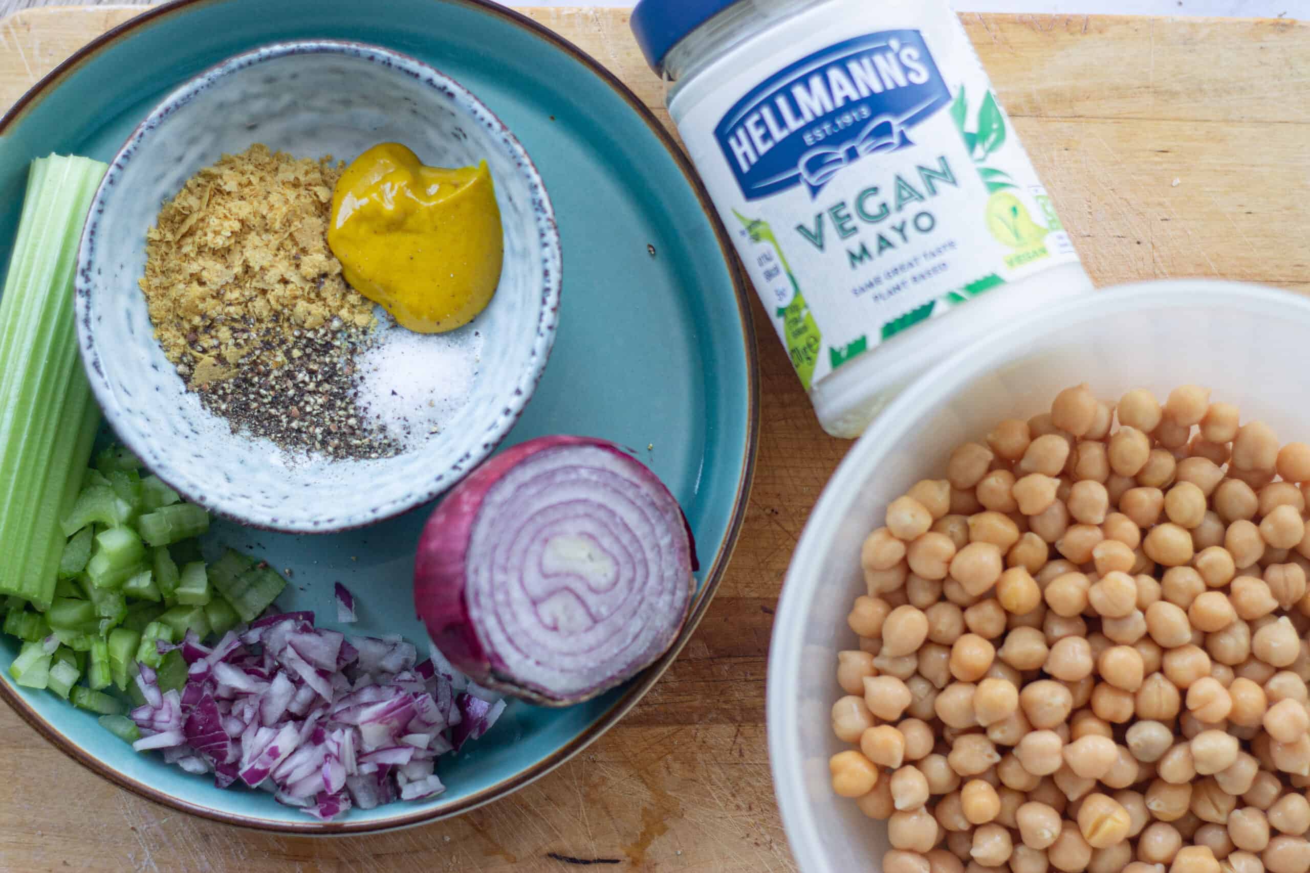 Ingredients for Chickpea Tuna