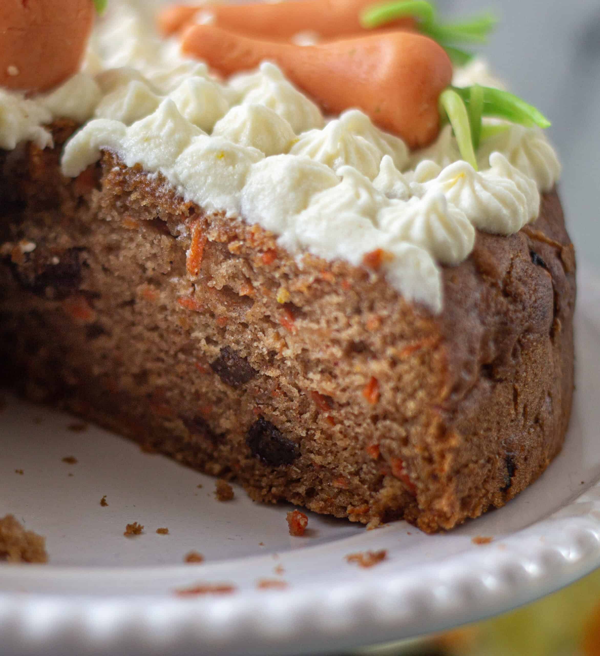 Close up of carrot cake