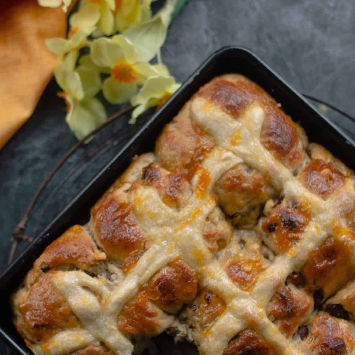 Light and Fluffy Vegan Hot Cross Buns