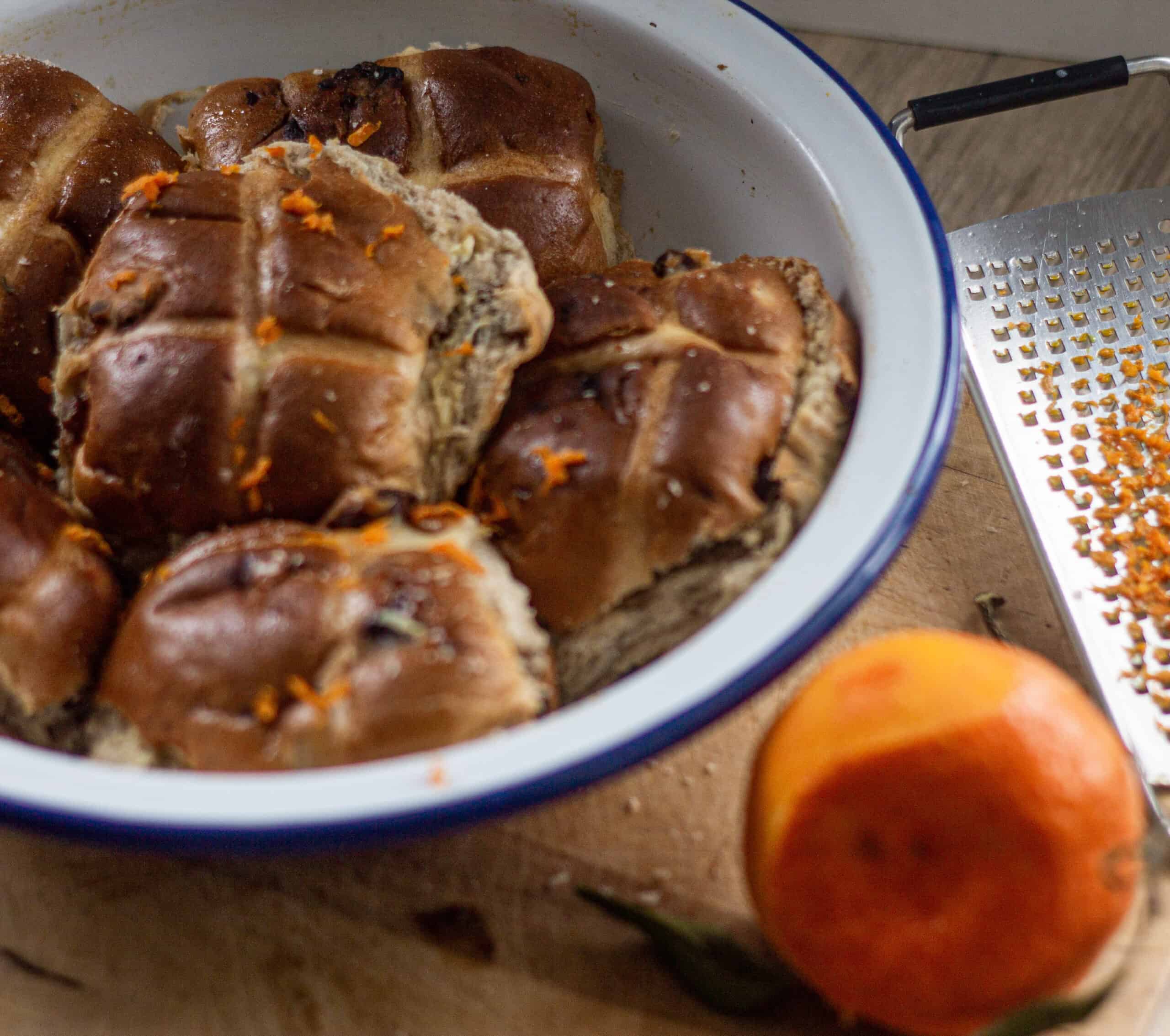 Vegan Hot Cross Bun Pudding