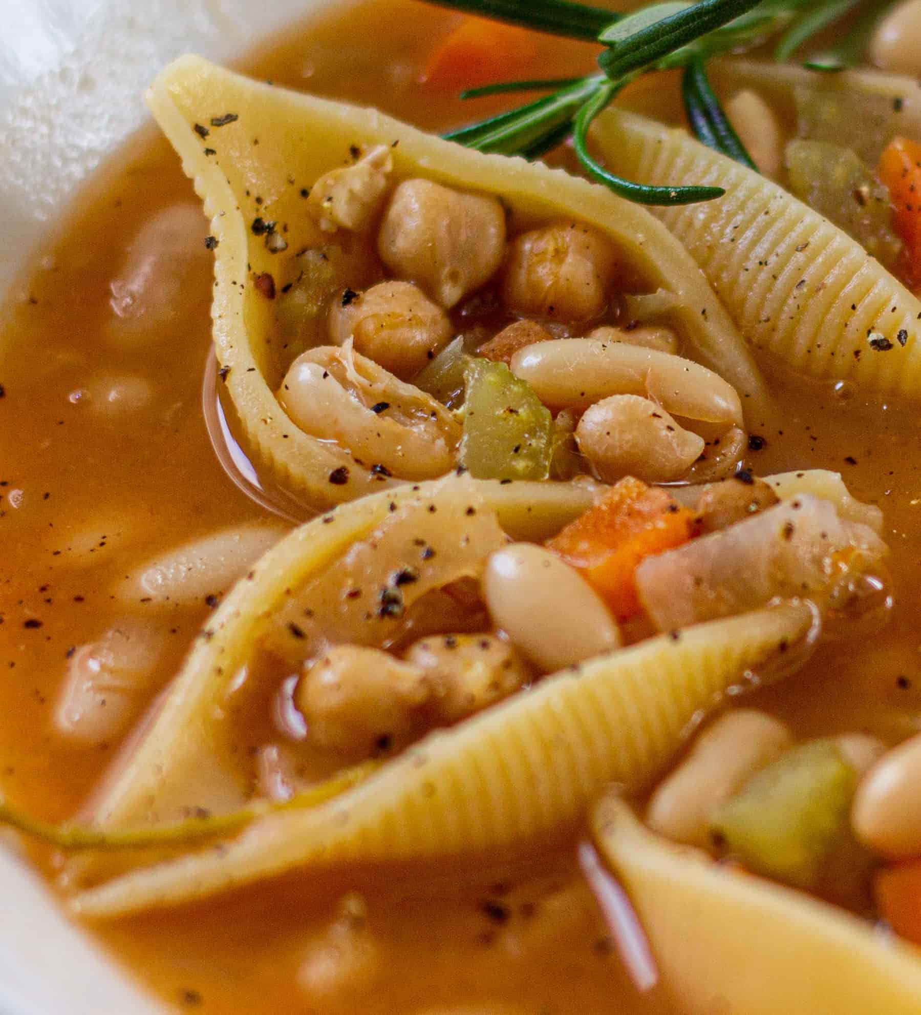 Pasta Soup closeup